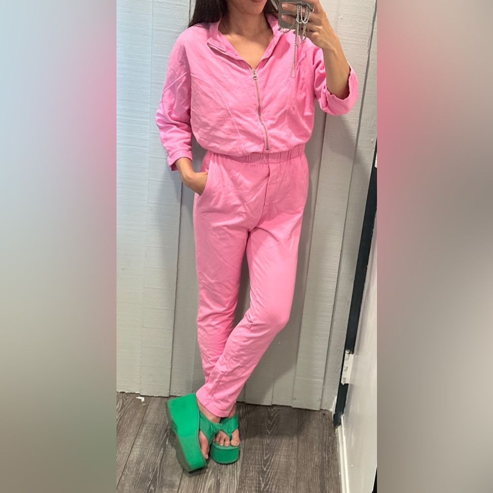 Be Mantra bemantra jumpsuit flightsuit XS neon pink